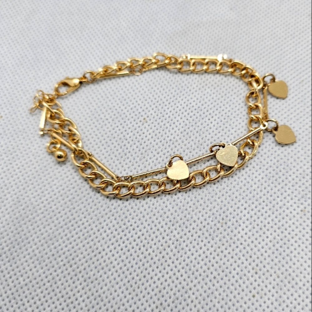 Fashion Goldtone Chain Bracelet